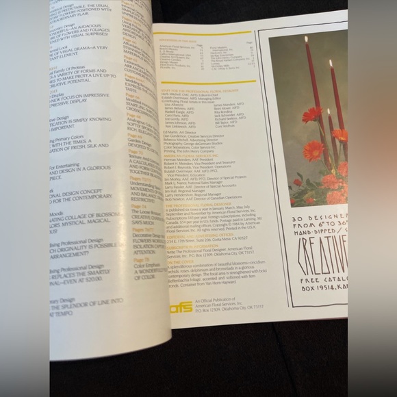 The Professional Floral Designer 1984 November -December‎ - Picture 3 of 8